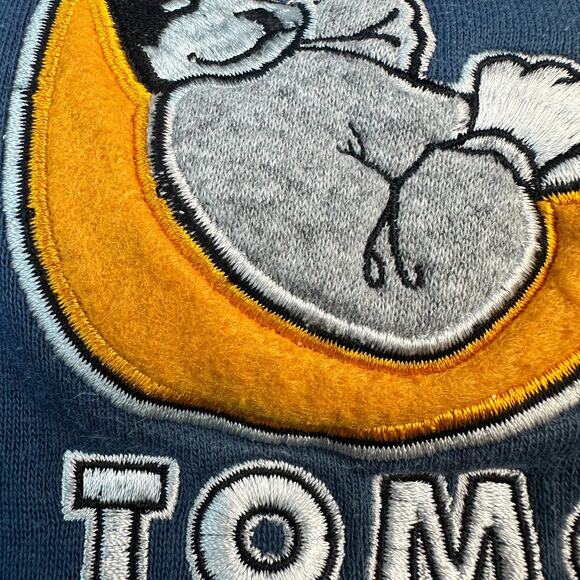 Big Dogs Nike Swoosh Parody Just Do It Tomorrow Embroidered Sweatshirt Y2K VTG M - Picture 4 of 10